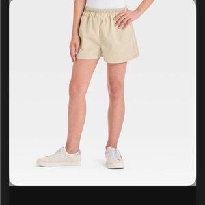 Girls' Nylon Track Shorts - Art Class™ Tan M art class Kids Tan Shorts